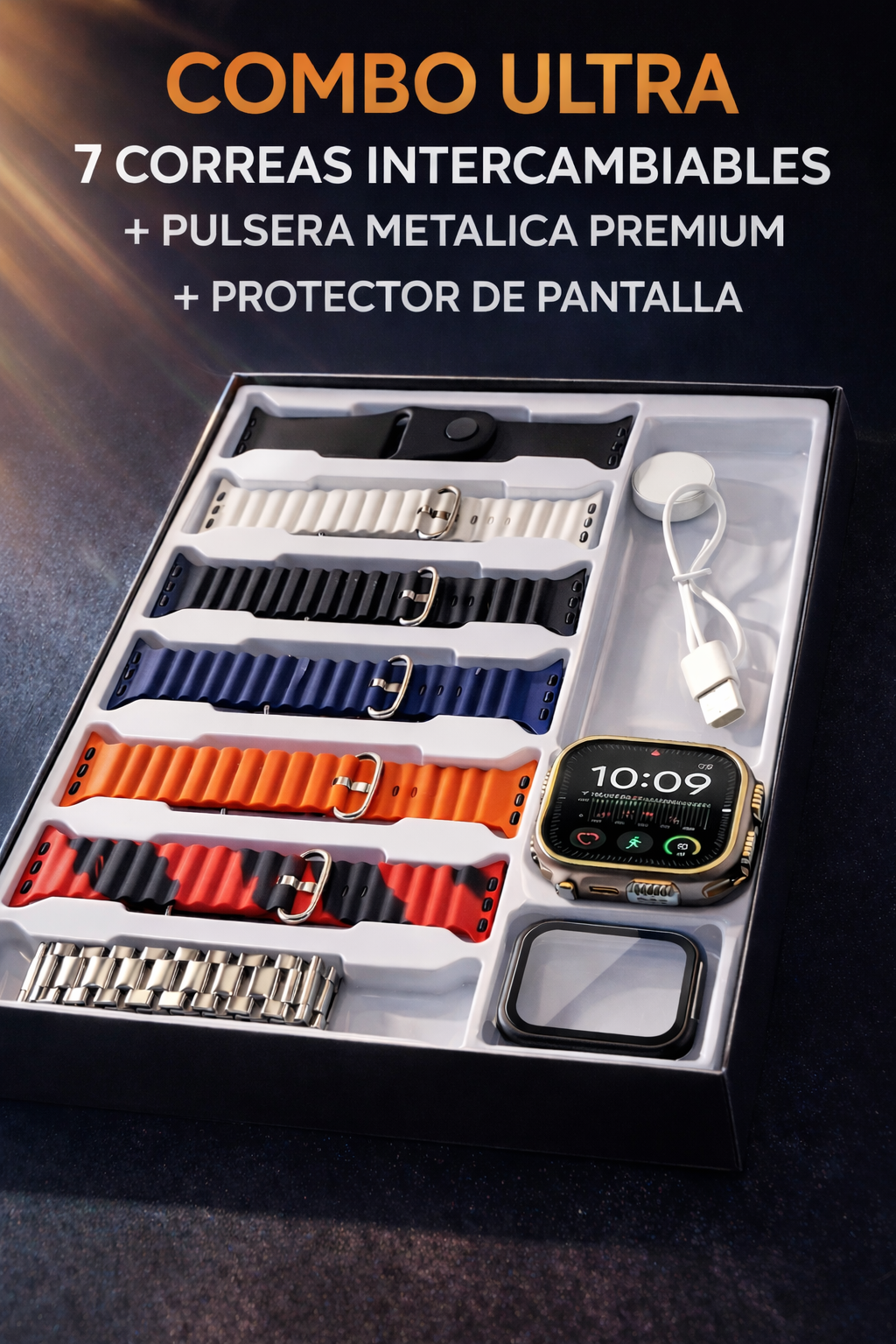 Ultra Watch Pro Series™ | Tecnología Premium en tu Muñeca + 7 Correas Intercambiables gratis + Kit Premium