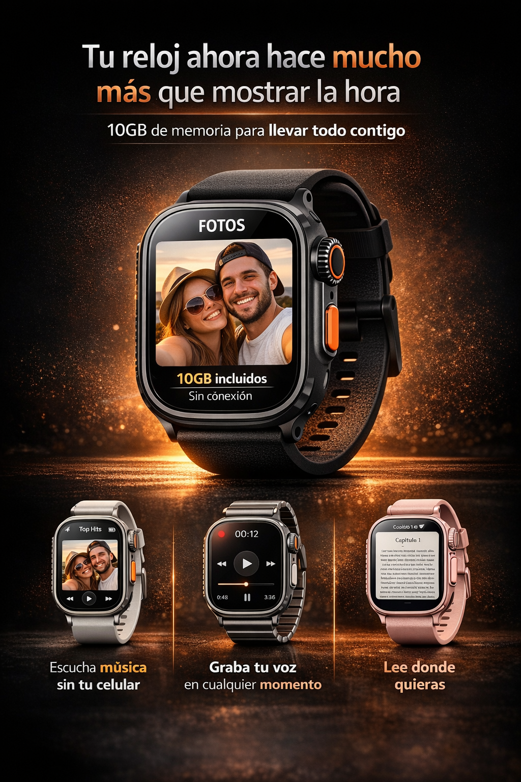 Ultra Watch Pro Series™ | Tecnología Premium en tu Muñeca + 7 Correas Intercambiables gratis + Kit Premium