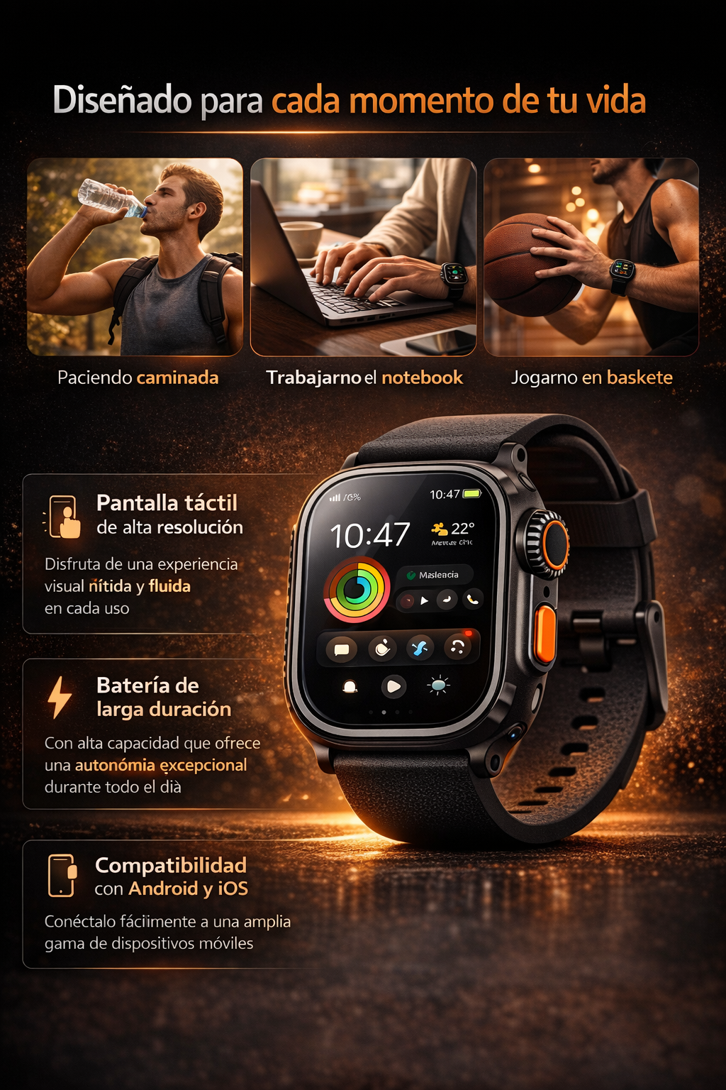Ultra Watch Pro Series™ | Tecnología Premium en tu Muñeca + 7 Correas Intercambiables gratis + Kit Premium