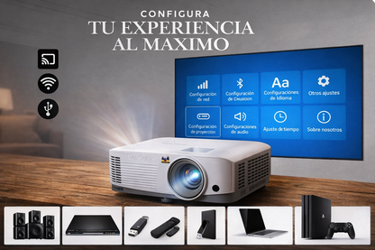 🎬 Proyector Smart 125” HD con Android TV 11 – Convierte tu Casa en Cine