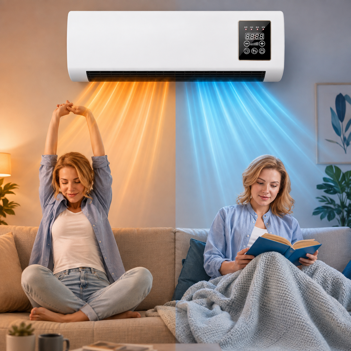 ❄️🔥 Aire 2 en 1 | Enfría hasta 8°C + Calienta | 1 Año de Garantía 🇺🇸