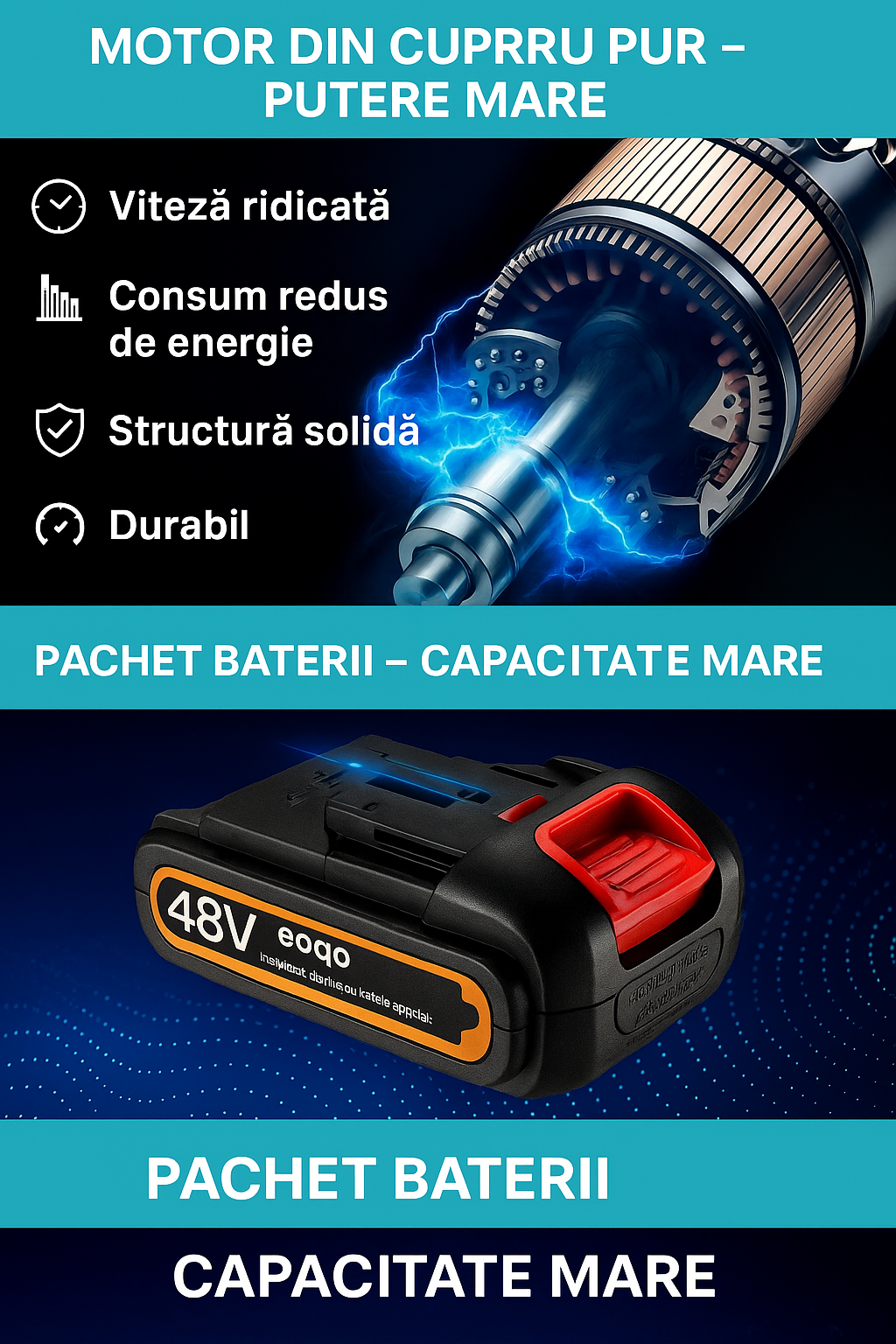 Mini Fierăstrău Electric Portabil 48V 🔋⚡ – Putere Maximă în Mâna Ta