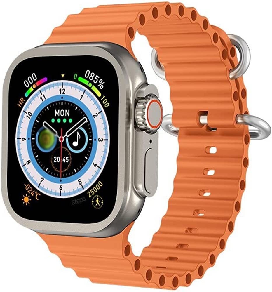Ultra PRO Smartwatch with 2 straps (orange + black)