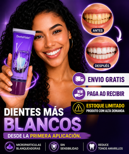 DentaViolet™ Purple Corrector – Neutraliza tonos amarillos para una sonrisa más blanca y luminosa