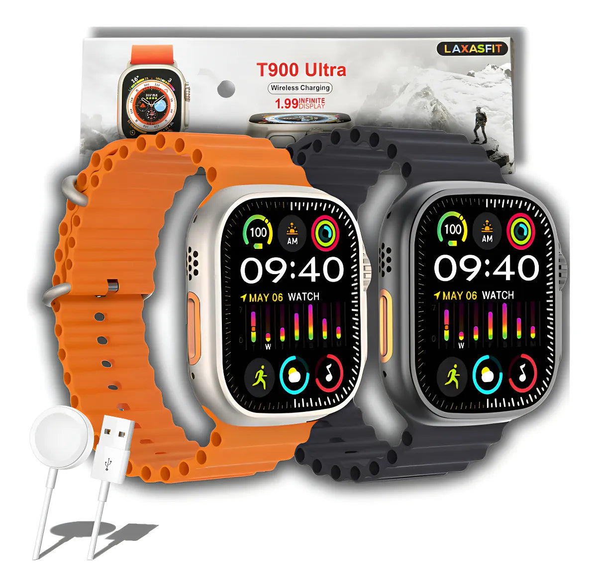 UltraFit™ Watch – Primești CADOU cureaua neagră + cureaua portocalie inclusă